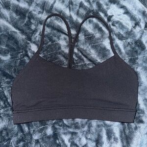 lululemon athletica Black Thin-Strap Low Support Sports Bra